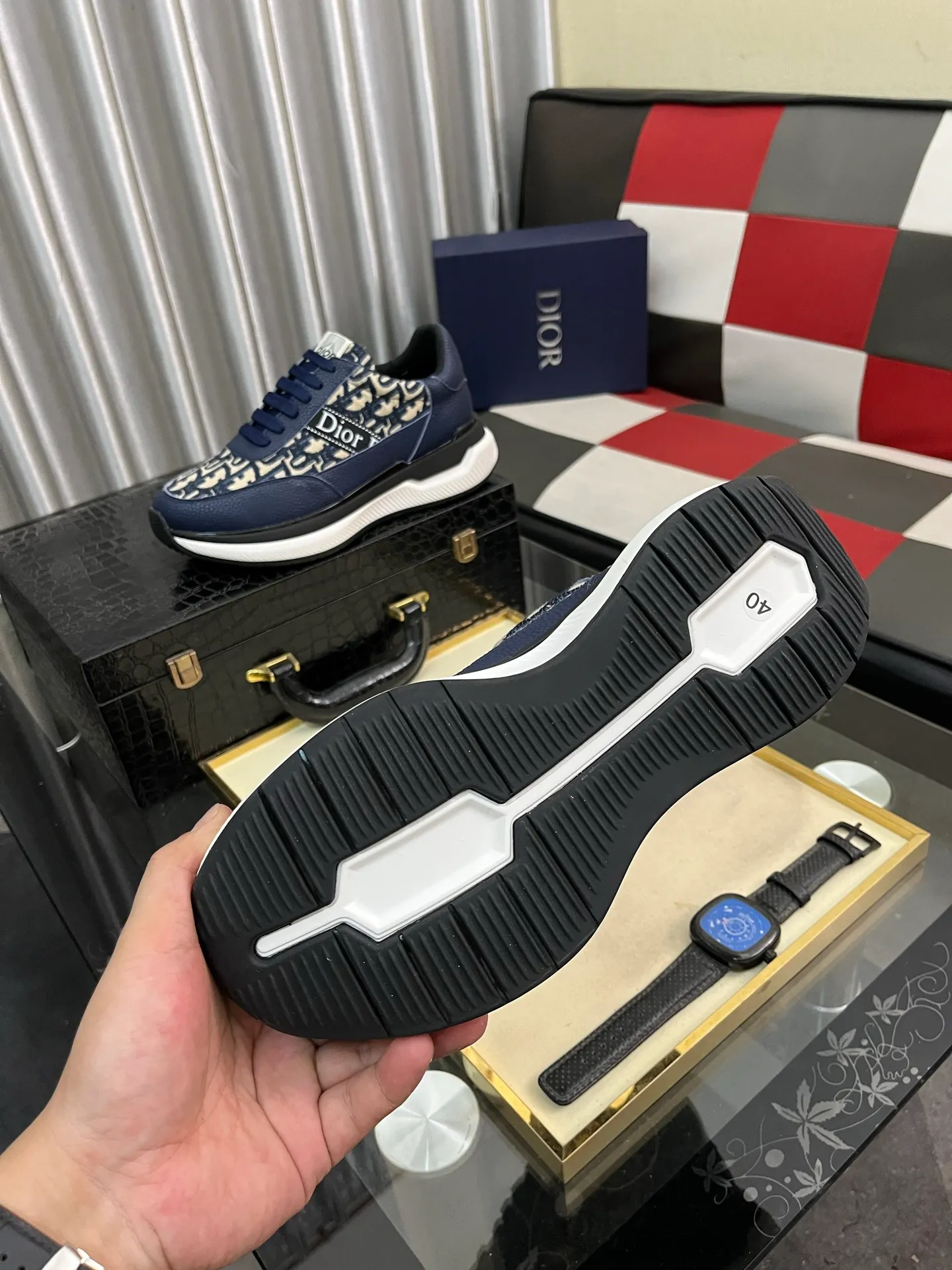 Men's Men's Shoes 💰438⌚️⌚️"Dior DIOR*" latest hot style casual shoes, top brand [seduce] luxury~purchase, top~quality. [Strong] The upper is made of imported breathable cowhide with material ➕ breathable sheepskin feet (•) and fine workmanship. Code number: 38-443️⃣Colors available